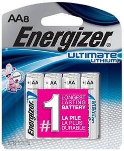 Energizer L91SBP-8 Ultimate Lithium Aa Batteries, 8 Pack - Lithium (li