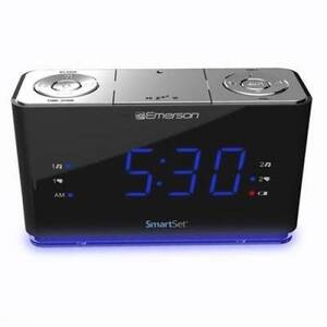 Emerson CKS1507 Smartset Alarm Clock Bt Usb