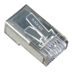 Black FMTP5ES-25PAK Cat5e Shielded Modular Plugs, Rj-45, 25-