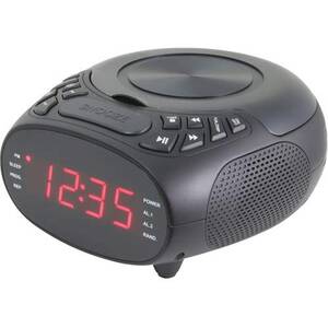 Dpi CC318B Cd Dual Alarm Clock Radio Blk
