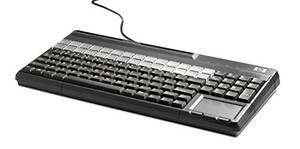 Hp FK218AA Hp Pos Keyboard With Magnetic Stripe Reader