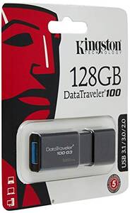 Kingston DT100G3/128GB Memory Dt100g3 128gb 128gb Usb 3.0 Datatraveler