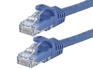 Monoprice 11236 Flexboot Cat5e 24awg  Cable_ 10ft Blue