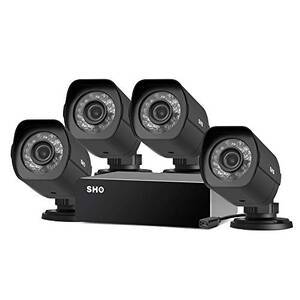 Sho SH001C-4 Camera Sh001c-4 Security Camera System 4 720p Spoe Camera