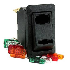 Cole CW69463 Lighted Rocker Switch Spdt On-off-on 4 Blade