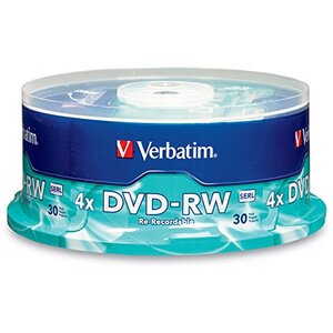 Verbatim 95179 Dvd-rw, , 4.7gb, 4x, Branded, 30pk Spindle, Taa
