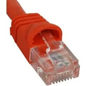 Cablesys ICPCSK01OR Patch Cord  Cat 6  Molded Boot  1 Ft  Orange