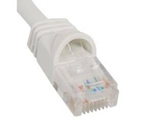 Cablesys ICPCSK01WH Patch Cord  Cat 6  Molded Boot  1 Ft  White