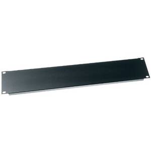 Middle PBL-2 2 Space (3 12in. ) Flanged Aluminum Blank Panel  Black Po