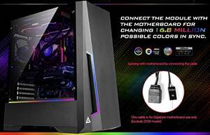 Antec DP501 Cs  Dark Phantom Series Gaming Mid-tower Tempered Glass Si