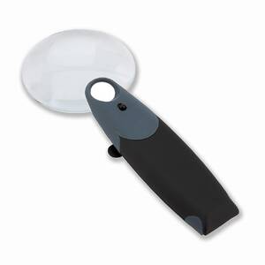 Carson FH25 3.5 Inch Hands Free Magnifier 2.5x Led Lighted With 5x Spo