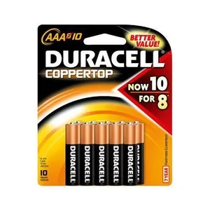 Duracell DUR MN2400B10Z Coppertop Alkaline Aaa Battery - Mn2400 - For 