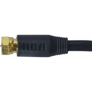 Rca VHB655R Rg6 Coaxial Cable (50ft; Black)