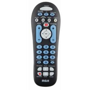 Rca RCR313BZ (r) Rcr313br 3-device Big-button Universal Remote With St