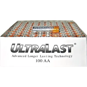 Ultralast ULA100AAB Alkaline Aa Batteries44; 100 Pk Dot