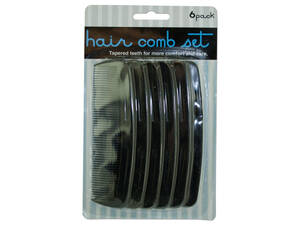 Bulk BE131 Black Hair Comb Set