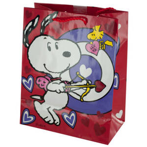 Bulk BH428 Snoopy Bullseye Valentine039;s Gift Bag