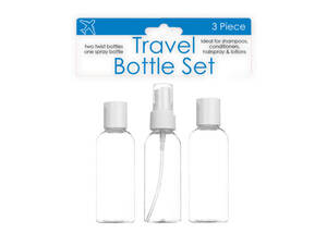 Bulk BI801 Travel Twist Top  Spray Bottle Set