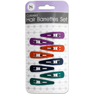 Bulk BI847 Colored Hair Barrettes Set