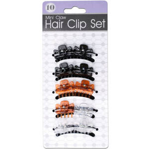 Bulk BI849 Mini Claw Hair Clip Set