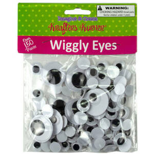 Krafters CC988 Plastic Craft Wiggly Eyes
