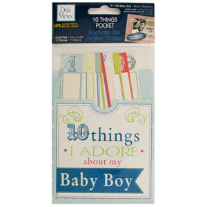 Bulk CG588 10 Things I Adore About My Baby Boy Journaling Pocket