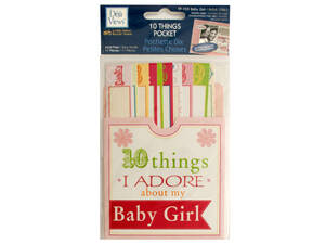 Bulk CG589 10 Things I Adore About My Baby Girl Journaling Pocket