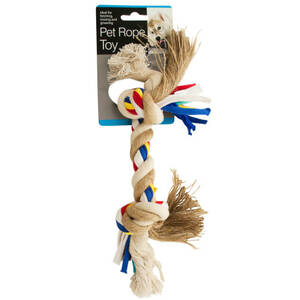 Bulk DI245 Medium Colorful Knotted Pet Rope Toy