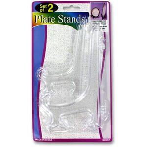 Bulk GC057 Clear Plate Stands