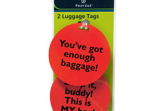 Bulk GL636 Assorted Fun Phrase Luggage Tags