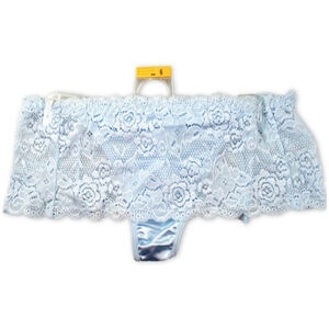 Bulk GL946 Light Blue Stretch Lace Underwear Thong