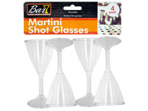 Bulk GR167 Plastic Martini Shot Glasses