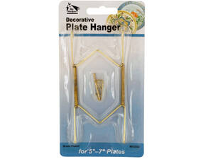 Bulk HH164 Small Brass-plated Decorative Plate Hanger