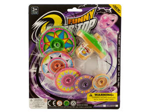 Bulk KA273 Super Spinning Top Toy With Extra Colorful Discs