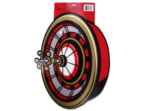Bulk KH695 Roulette Wheel Cardboard Party Cutout