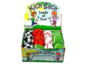 Bulk KK694 Sports Theme Kick Sack Countertop Display