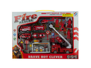 Bulk KL229 Fire Rescue Team Play Set