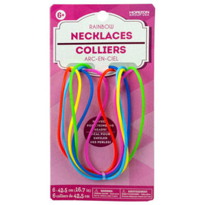 Bulk KM251 6 Pack Rainbow Silicone Necklaces