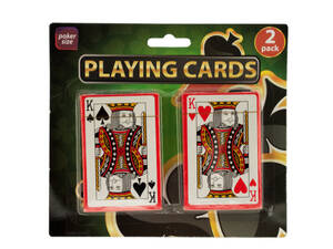 Bulk NY020 Plastic Coated Poker Size Playing Cards Set