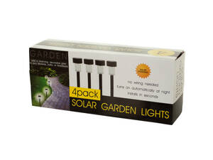 Bulk OC838 4-piece Solar Powered Garden Lights Set
