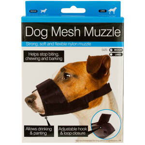 Bulk OF792 Adjustable Nylon Mesh Dog Muzzle