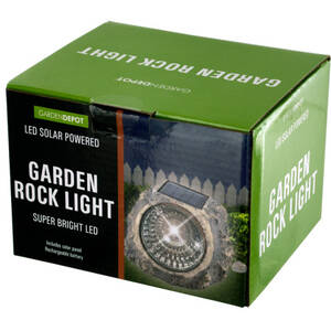 Garden OL376 Solar Powered Led Garden Rock Light