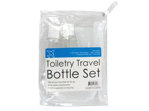 Bulk OS341 Toiletry Travel Bottle Set