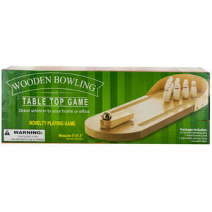 Bulk OT080 Table Top Wooden Bowling Game