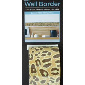 Bulk PF155 Cheetah Pattern Mini Repositionable Wall Border