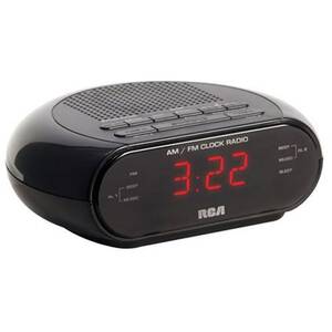 Rca RC205A (r) Rc205 Dual Alarm Clock Radio With Red Led  Dual Wake