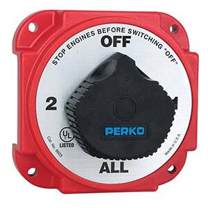 Perko 8603DP Heavy Duty Battery Selector Switch Walternator Field Disc