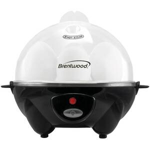 Brentwood TS-1045BK 7 Egg Electric Egg Cooker With Auto Shutoff (black