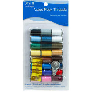 Bulk GR296 Sewing Value Pack With 24 Spools 3 Needles  Threader