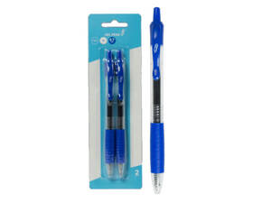 Bulk CI158 Retractable 0.7mm Gel Pens, Blue (2pk)